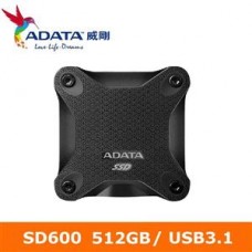  ADATA威剛 SD600 512GB(黑) USB3.1 外接式SSD行動硬碟